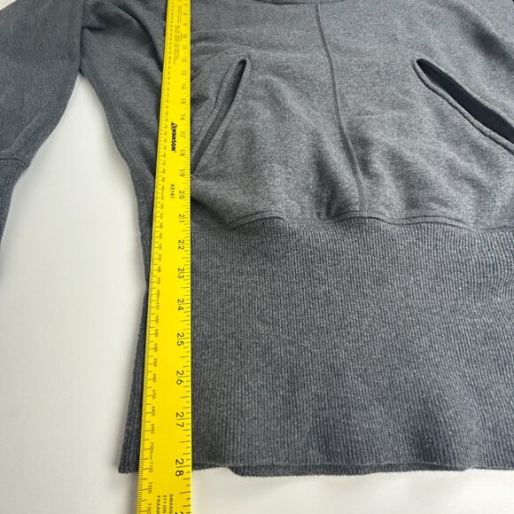 Lululemon Flashback Pullover Women 4 Hoodie‎ Grey Dolman Oversized Sweatshirt - Picture 9 of 13